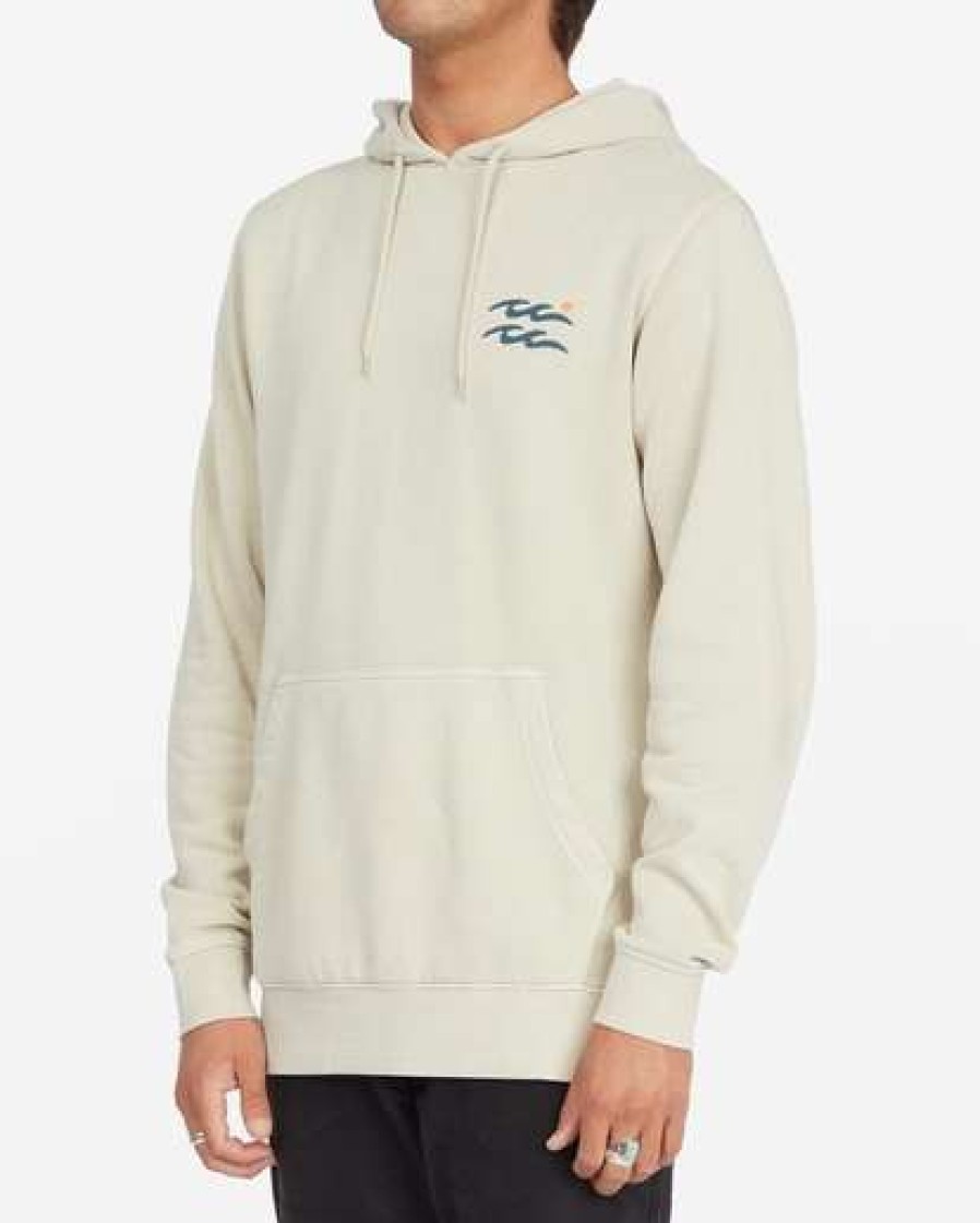 Clothing * | Billabong Wave Washed Plantasia Pullover Hoodie Chino Chino (Chi)