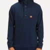 Fleece * | Billabong Hudson Henley Pullover Hoodie Fog