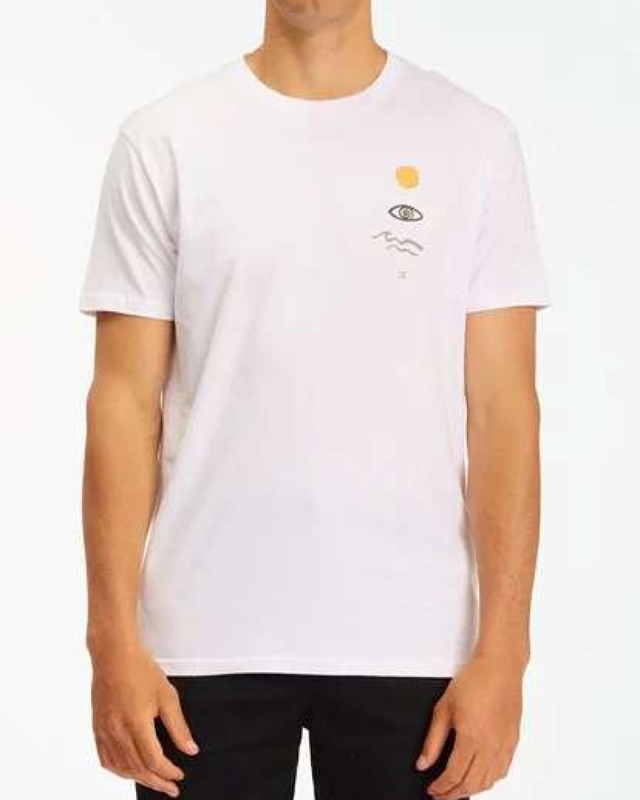 Tees * | Billabong A/Div Dazed Short Sleeve T-Shirt White White (Wht)