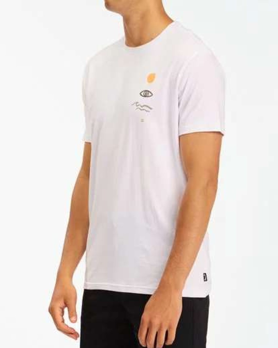 Tees * | Billabong A/Div Dazed Short Sleeve T-Shirt White White (Wht)