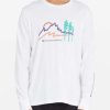 Tees * | Billabong A/Div Scribbles Long Sleeve T-Shirt White White (Wht)