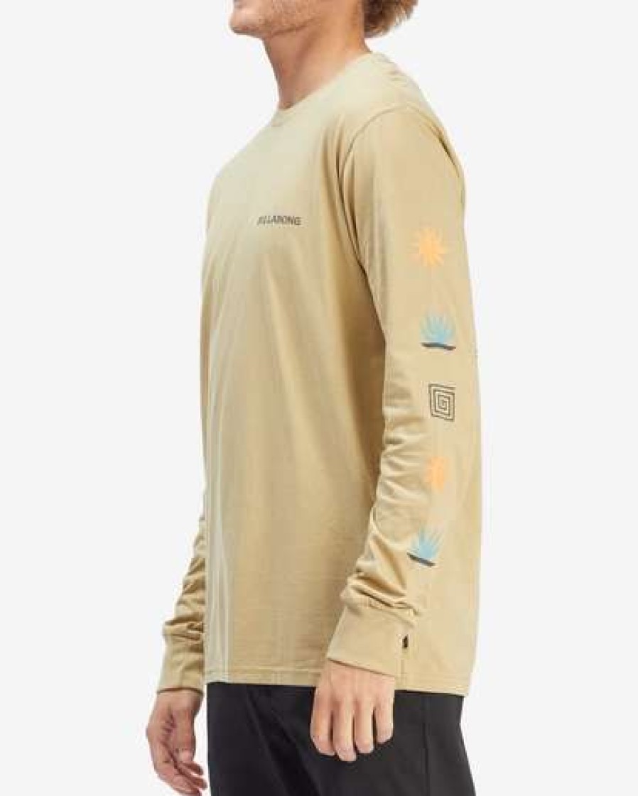 Clothing * | Billabong Tropics Long Sleeve T-Shirt Sand Dune Sand Dune (Sdu)