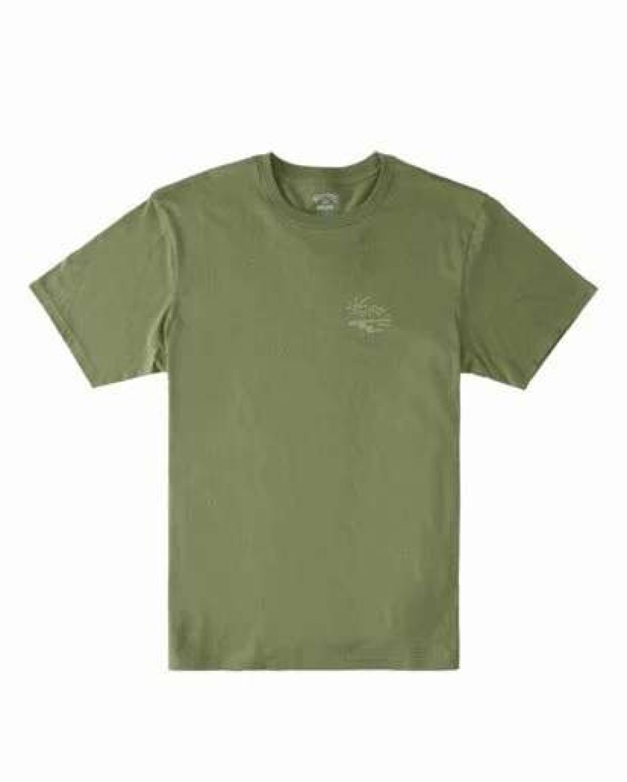 Tees * | Billabong A/Div Panorama Organic Short Sleeve T-Shirt Washed Olive