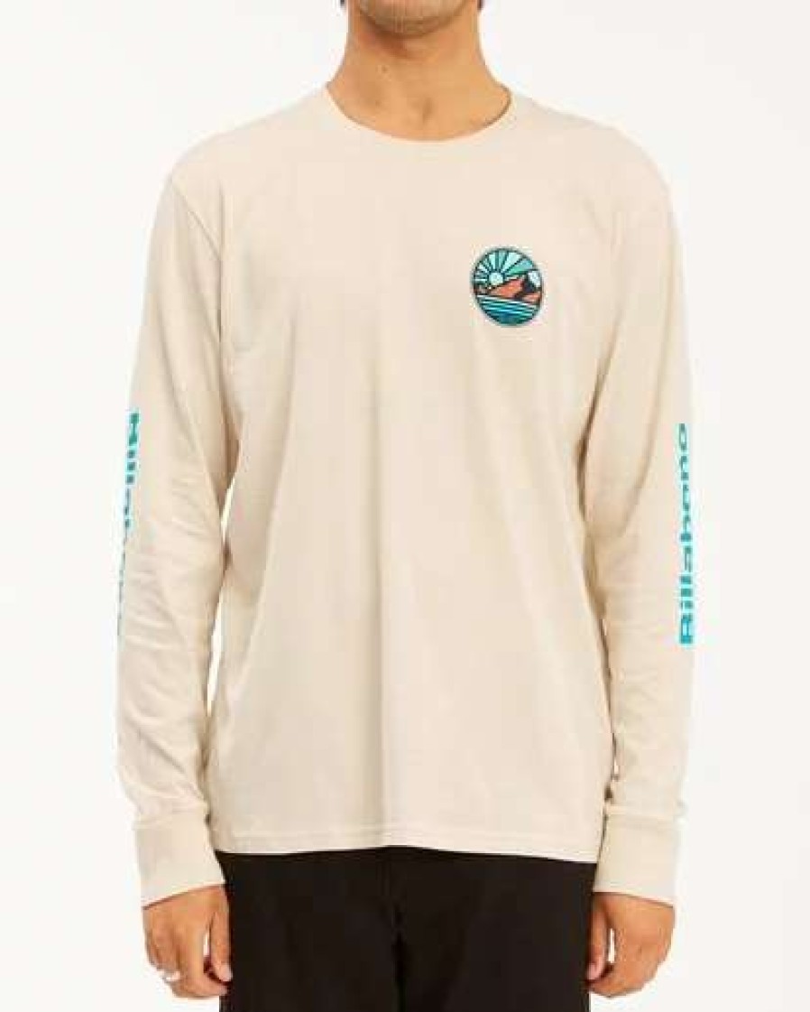 Tees * | Billabong A/Div Rockies Long Sleeve T-Shirt Moon Moon (M24)