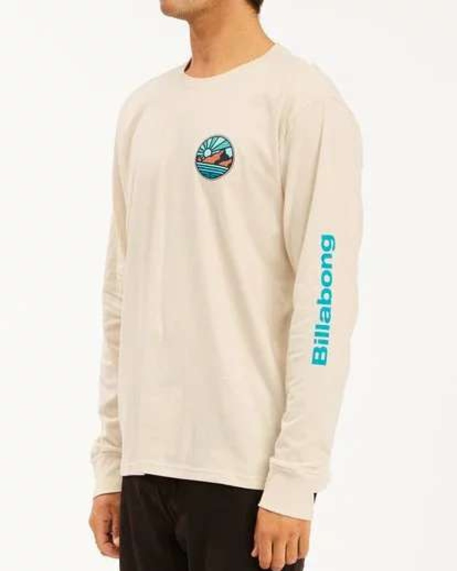 Tees * | Billabong A/Div Rockies Long Sleeve T-Shirt Moon Moon (M24)