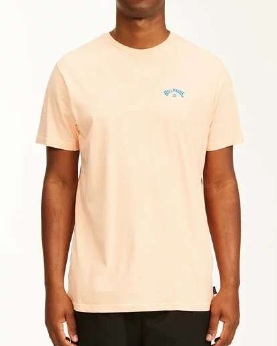 Tees * | Billabong Arch Wave Short Sleeve Wave Washed T-Shirt Coastal Blue