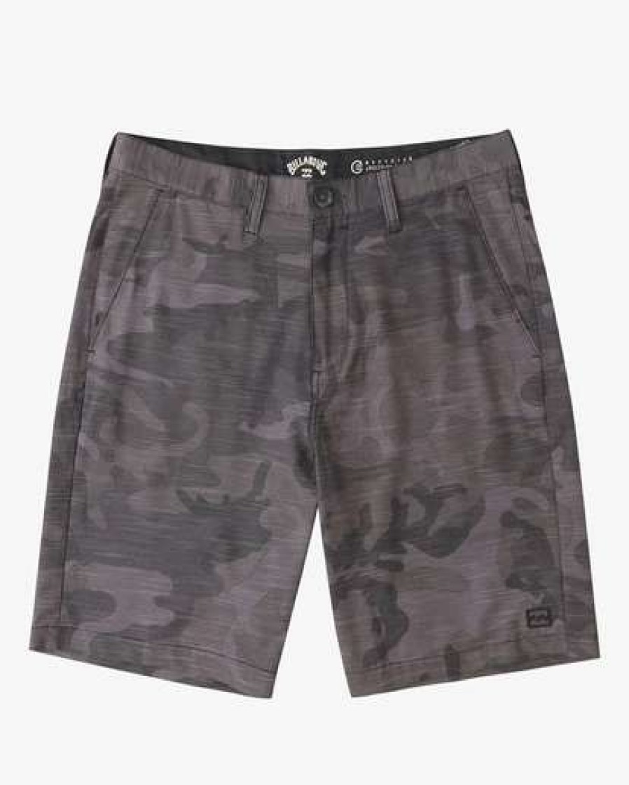 Shorts * | Billabong Crossfire Slub Camo Submersible Shorts 21 Black Camo