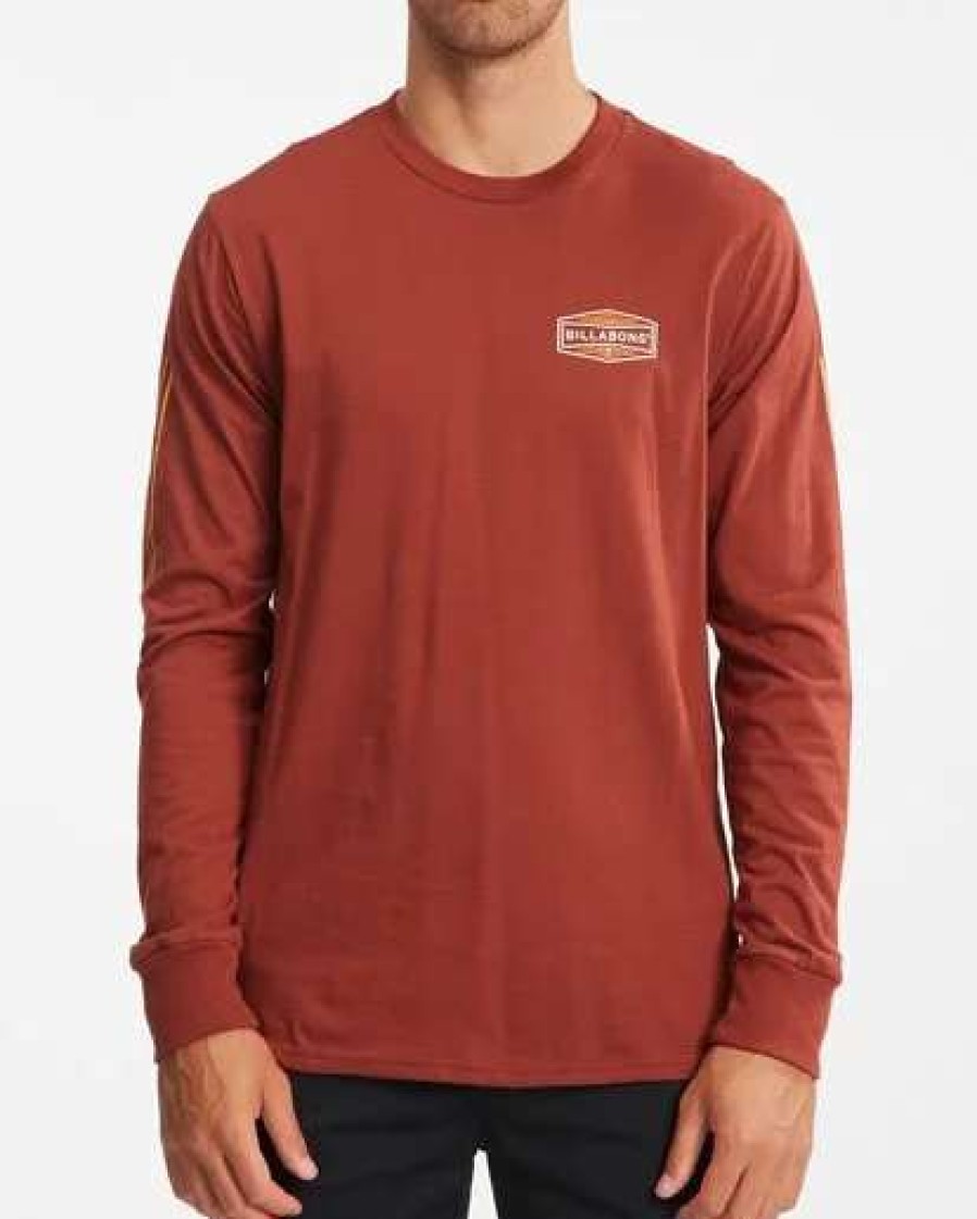 Tees * | Billabong Artic Long Sleeve T-Shirt Brick