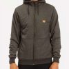 Fleece * | Billabong Hudson Sherpa Zip-Up Hoodie Military