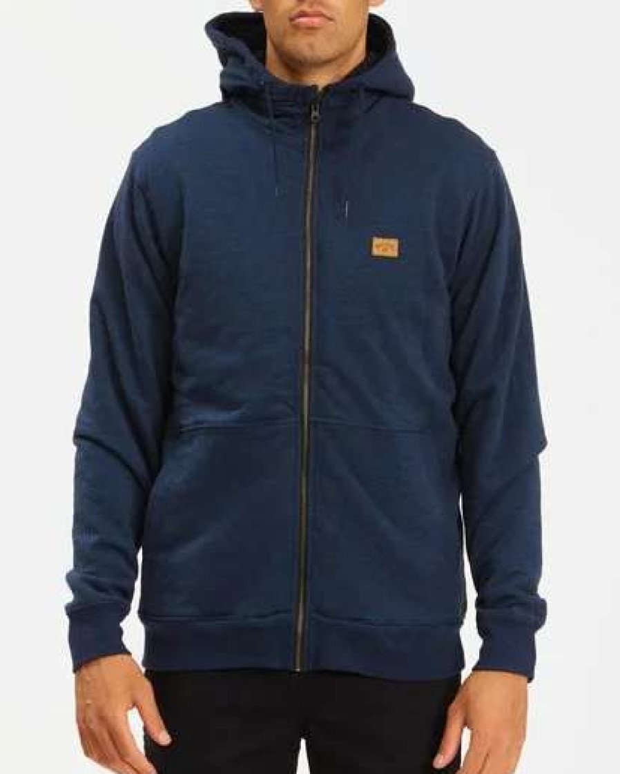 Fleece * | Billabong Hudson Sherpa Zip-Up Hoodie Military