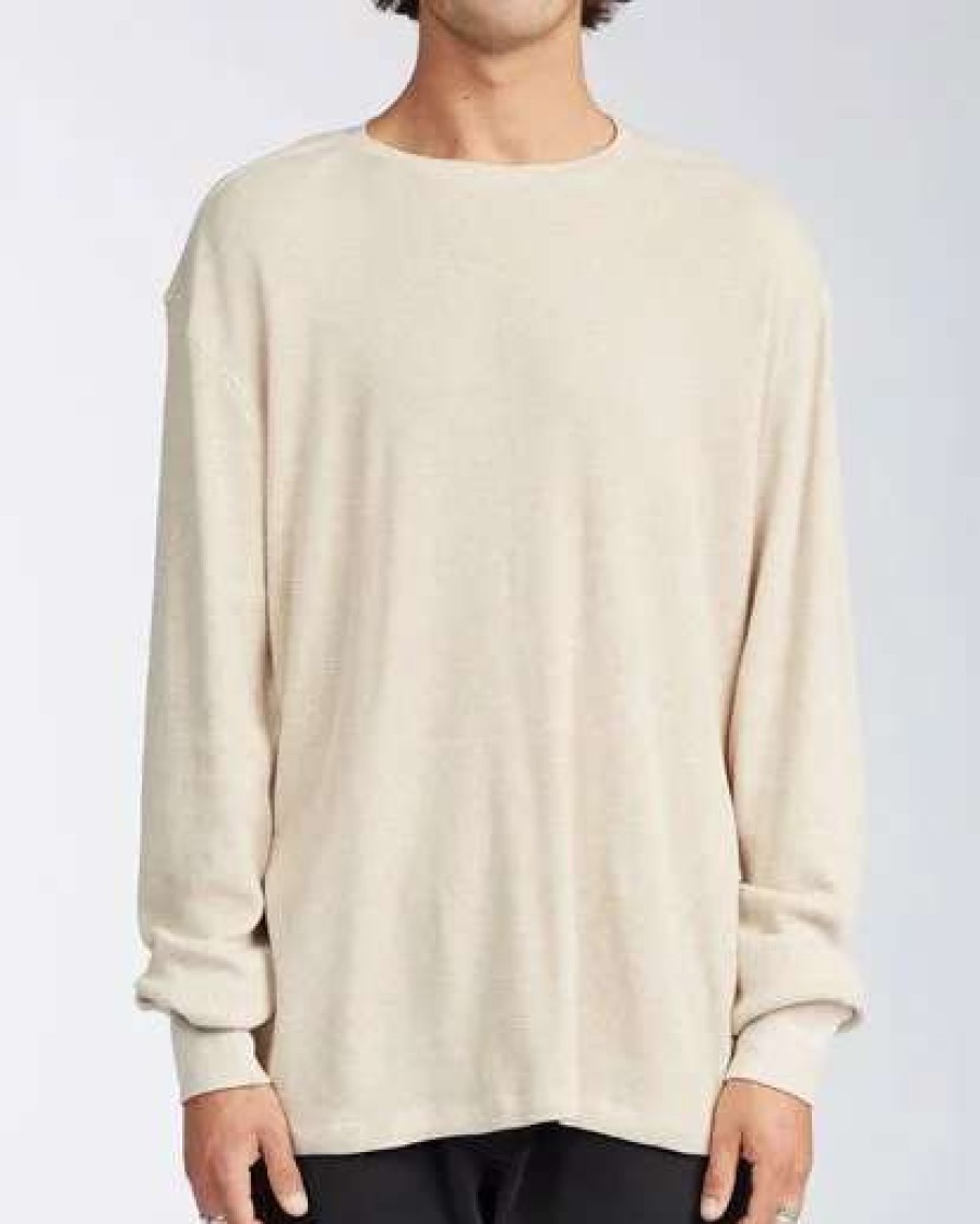 Shirts * | Billabong Essential Long Sleeve Thermal Sand Heather