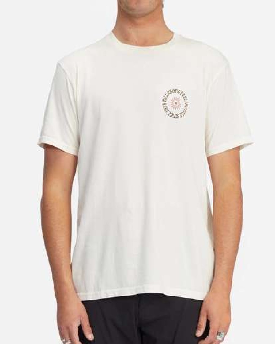 Clothing * | Billabong Worshipper Wave Washed Short Sleeve T-Shirt Off White