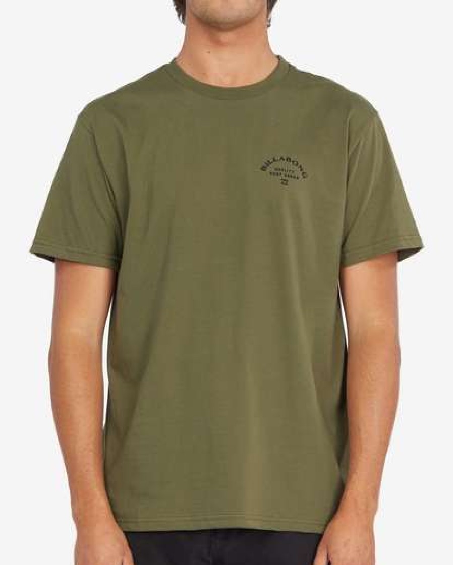 Tees * | Billabong Quality Arch Short Sleeve T-Shirt Military Military (Mil)