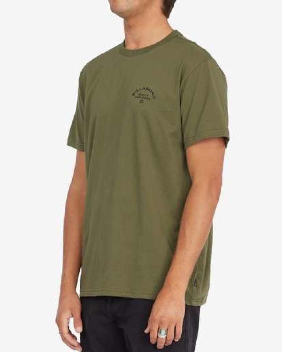 Tees * | Billabong Quality Arch Short Sleeve T-Shirt Military Military (Mil)