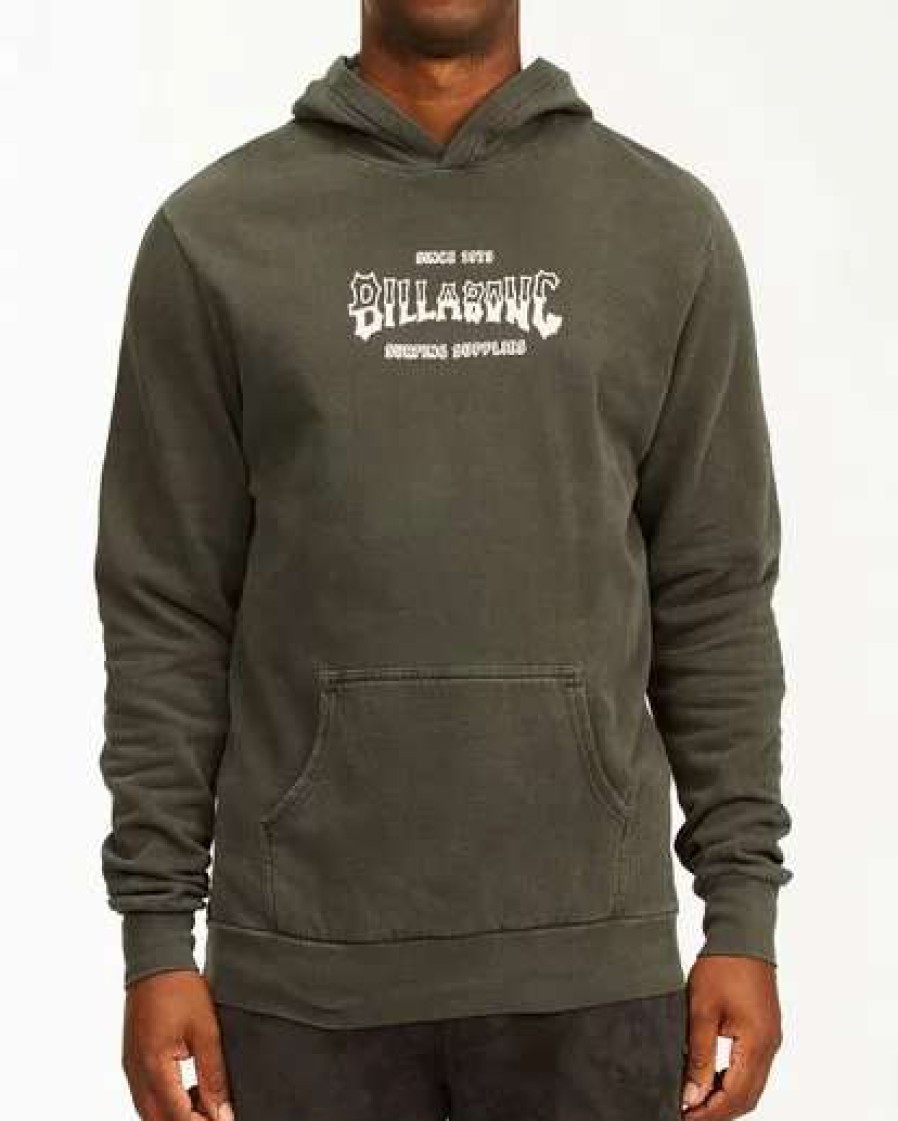 Hoodies & Fleece * | Billabong Surf Supply Wave Washed Pullover Hoodie Navy