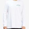 Tees * | Billabong Arch Fil Long Sleeve T-Shirt White White (Wht)