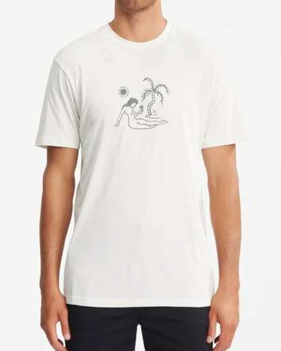 Tees * | Billabong Sun Worshiper Short Sleeve T-Shirt Off White Off White (Ofw)