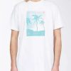 Tees * | Billabong Cut Palm T-Shirt White White (Wht)