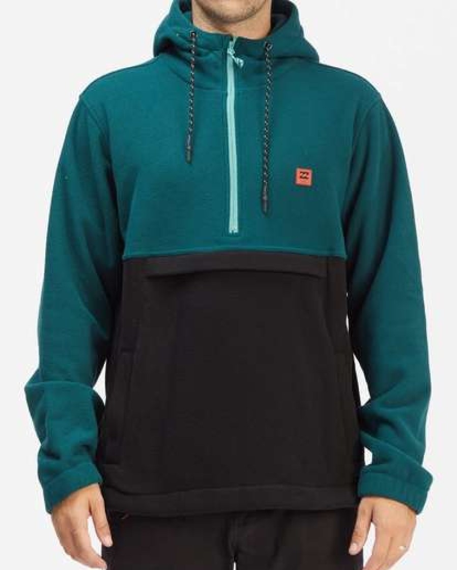 Hoodies & Fleece * | Billabong A/Div Boundary Pullover Hoodie Dark Seagreen