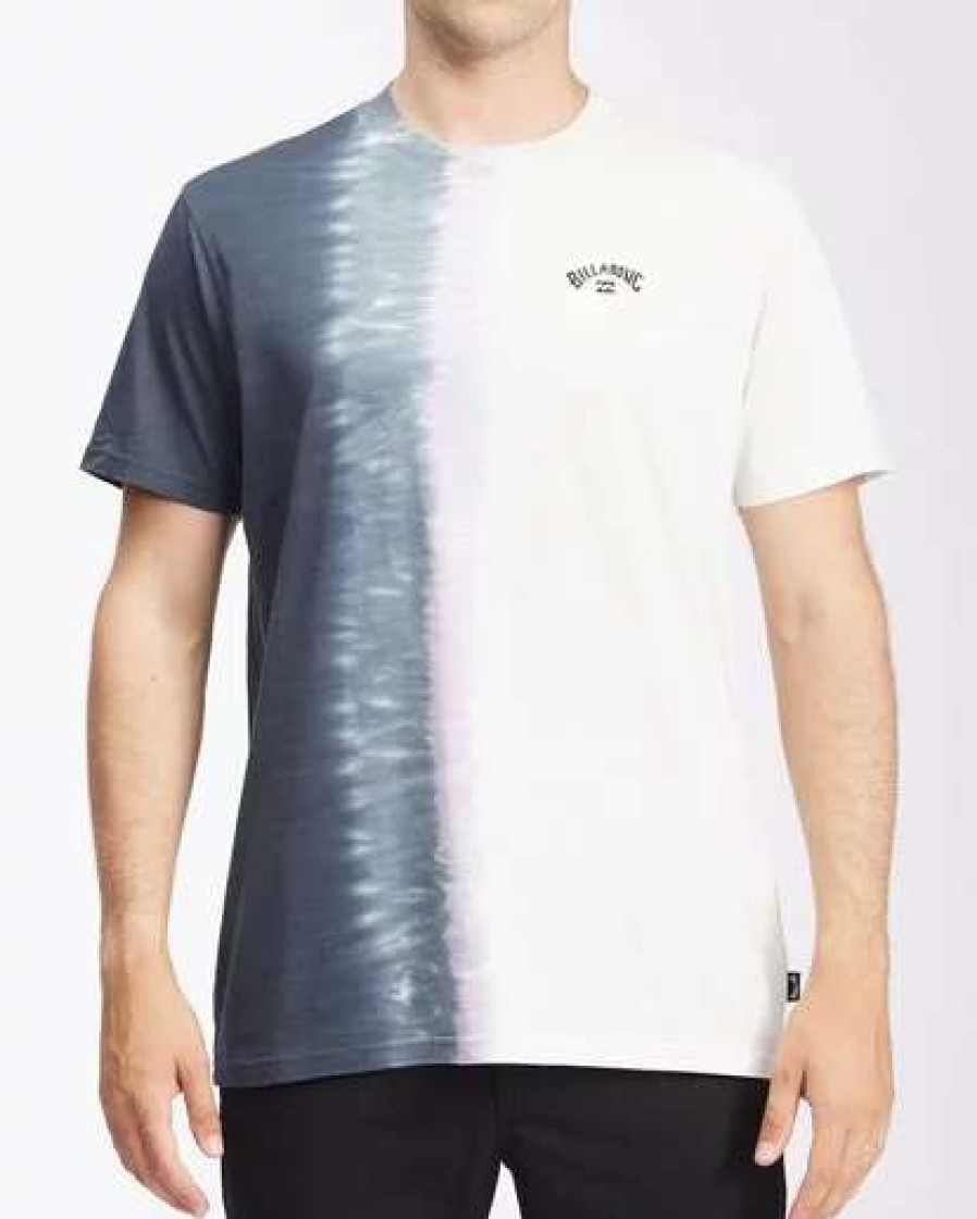 Tees * | Billabong Arch Wave Tie-Dye Short Sleeve T-Shirt Off White Off White (Ofw)