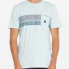 Tees * | Billabong Halfrack Stripe Pocket T-Shirt Coastal Blue