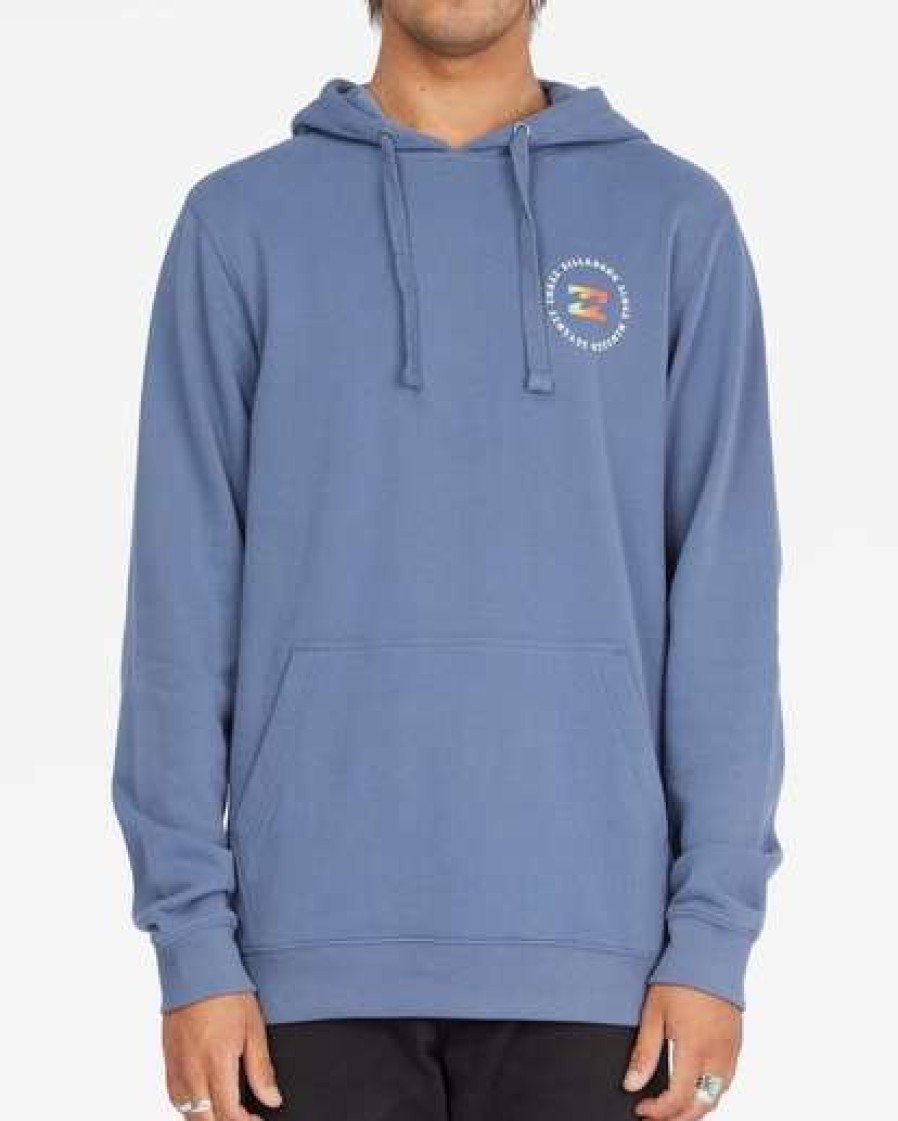 Hoodies & Fleece * | Billabong Seventy Three Pullover Hoodie Slate Blue Slate Blue (Slb)