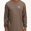 Tees * | Billabong Eternal Sunshine Long Sleeve Wave Washed T-Shirt Char Char (Crc)