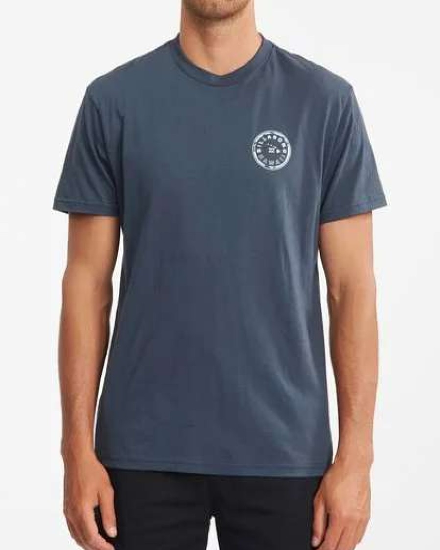 Tees * | Billabong Rotor Fill Short Sleeve T-Shirt Navy