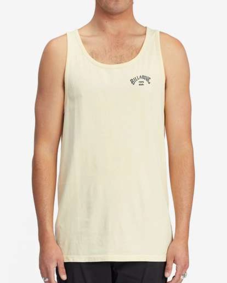 Clothing * | Billabong Arch Wave Washed Tank Top Mellow Yellow