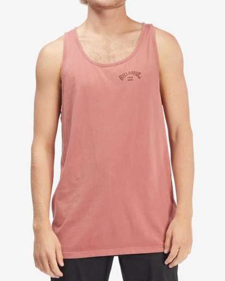 Clothing * | Billabong Arch Wave Washed Tank Top Mellow Yellow