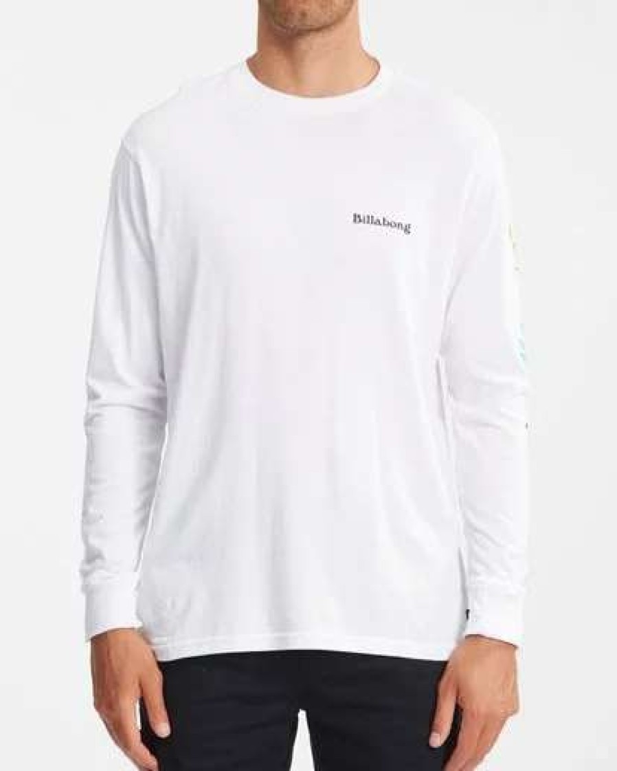 Tees * | Billabong Plants Long Sleeve T-Shirt White