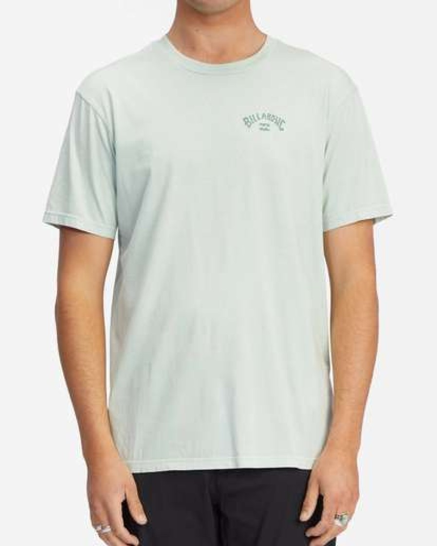 Clothing * | Billabong Arch Wave Washed Short Sleeve T-Shirt Seaglass