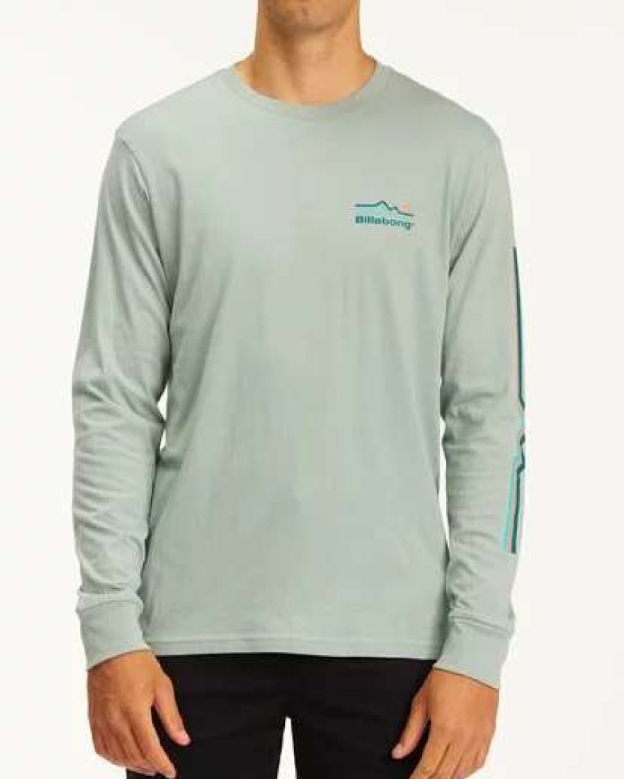 Tees * | Billabong A/Div Denver Long Sleeve T-Shirt Agave Agave (Aga)