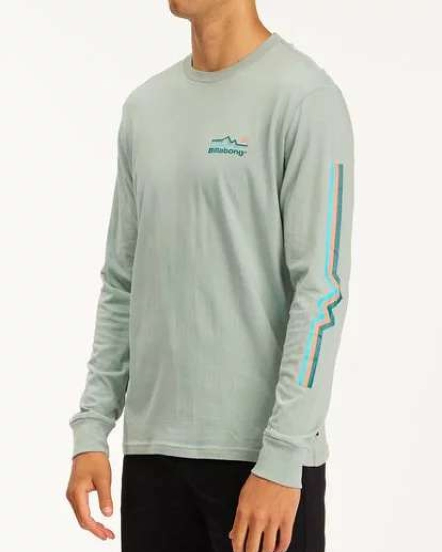 Tees * | Billabong A/Div Denver Long Sleeve T-Shirt Agave Agave (Aga)