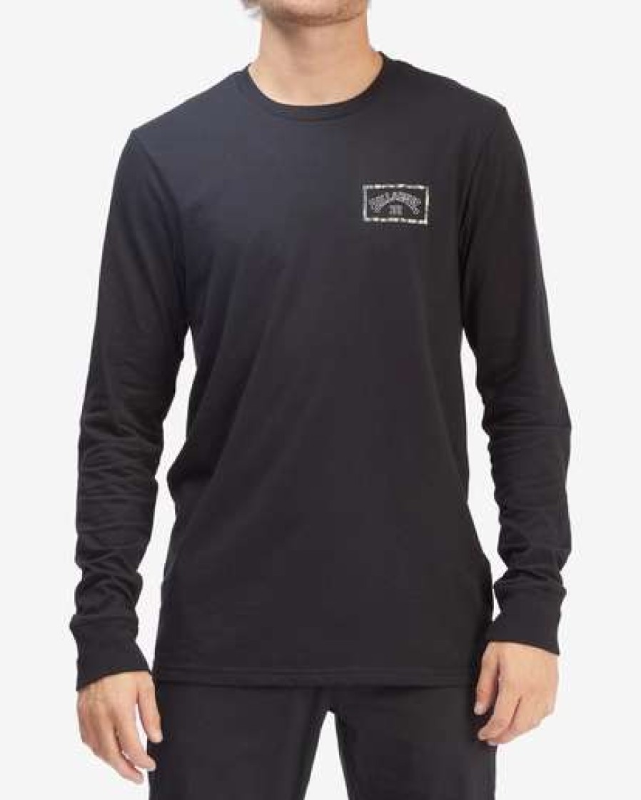 Clothing * | Billabong A/Div Arch Organic Long Sleeve T-Shirt Black