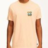 Tees * | Billabong Bbtv Short Sleeve Wave Washed T-Shirt Light Peach Light Peach (Lpc)