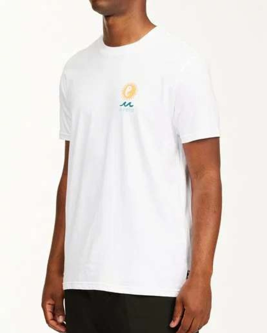 Tees * | Billabong A/Div Wonders Short Sleeve T-Shirt White White (Wht)