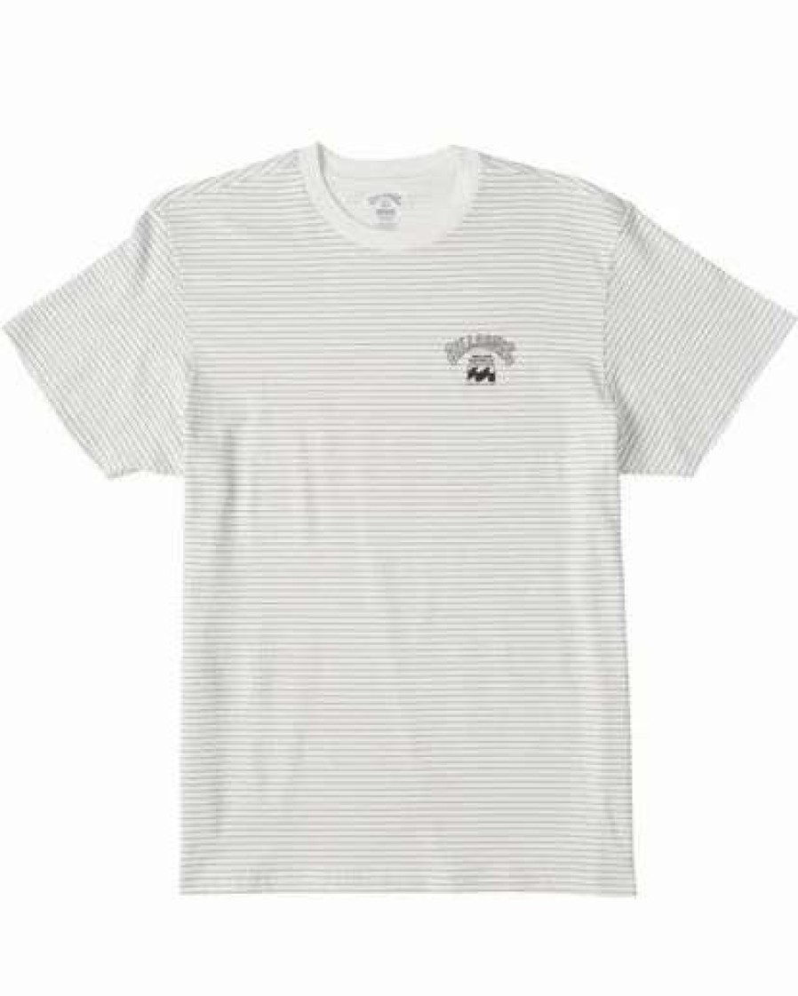 Tees * | Billabong Native Stripe Short Sleeve T-Shirt Off White