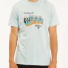 Tees * | Billabong Greetings California Short Sleeve T-Shirt Coastal Blue