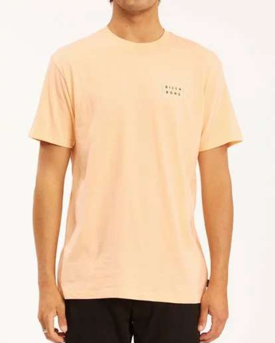 Tees * | Billabong Bars Short Sleeve T-Shirt Light Peach