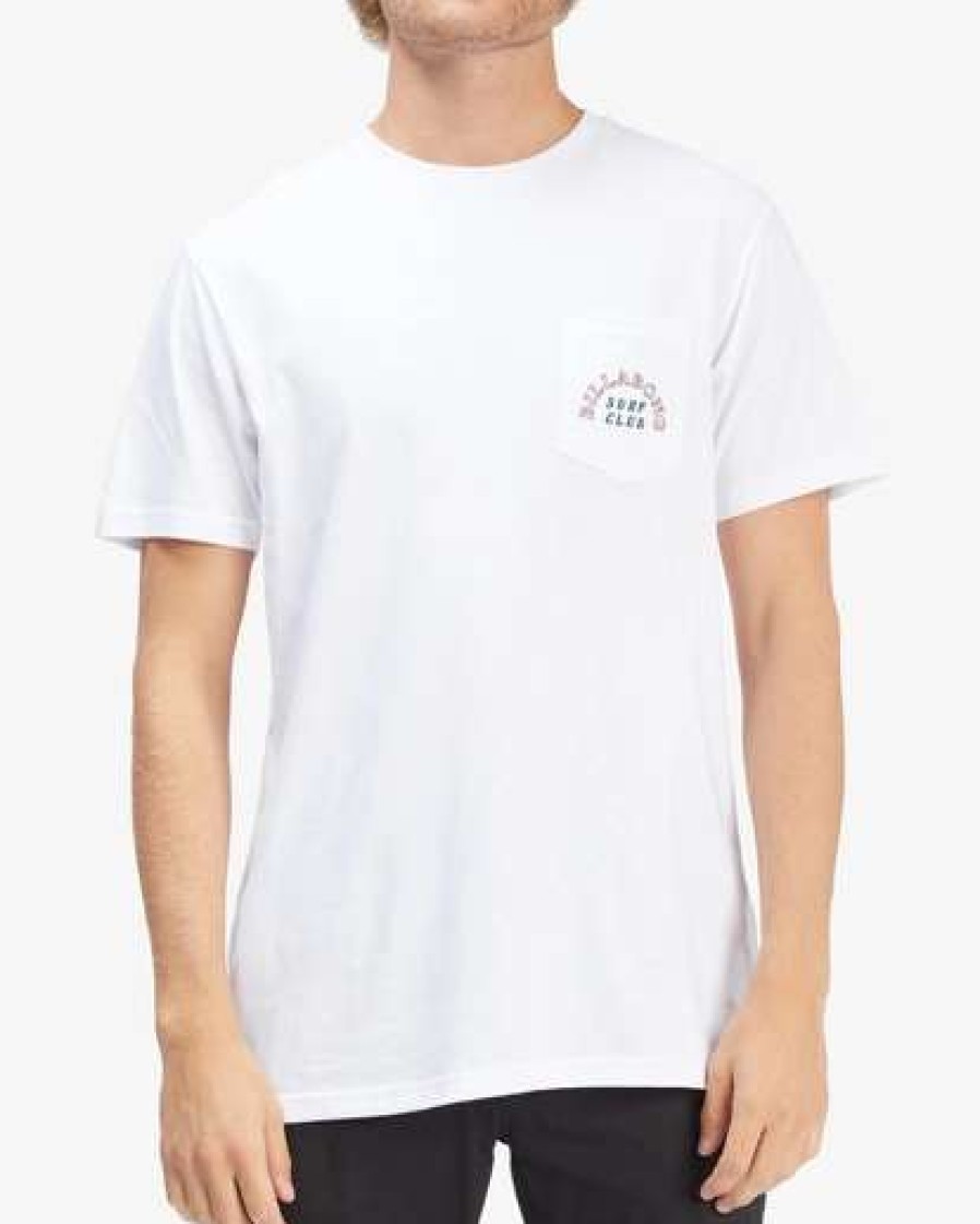 Clothing * | Billabong Tropics Pocket T-Shirt White White (Wht)