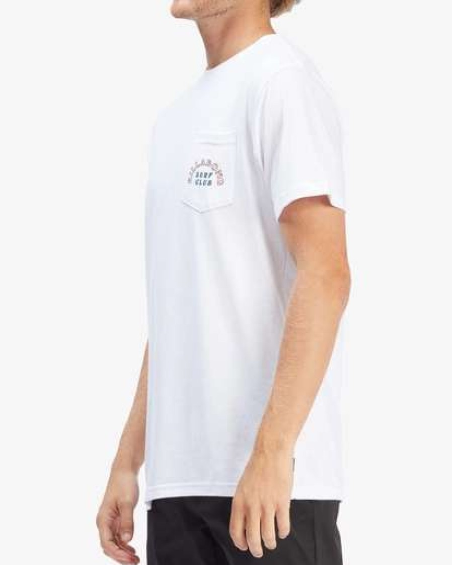 Clothing * | Billabong Tropics Pocket T-Shirt White White (Wht)