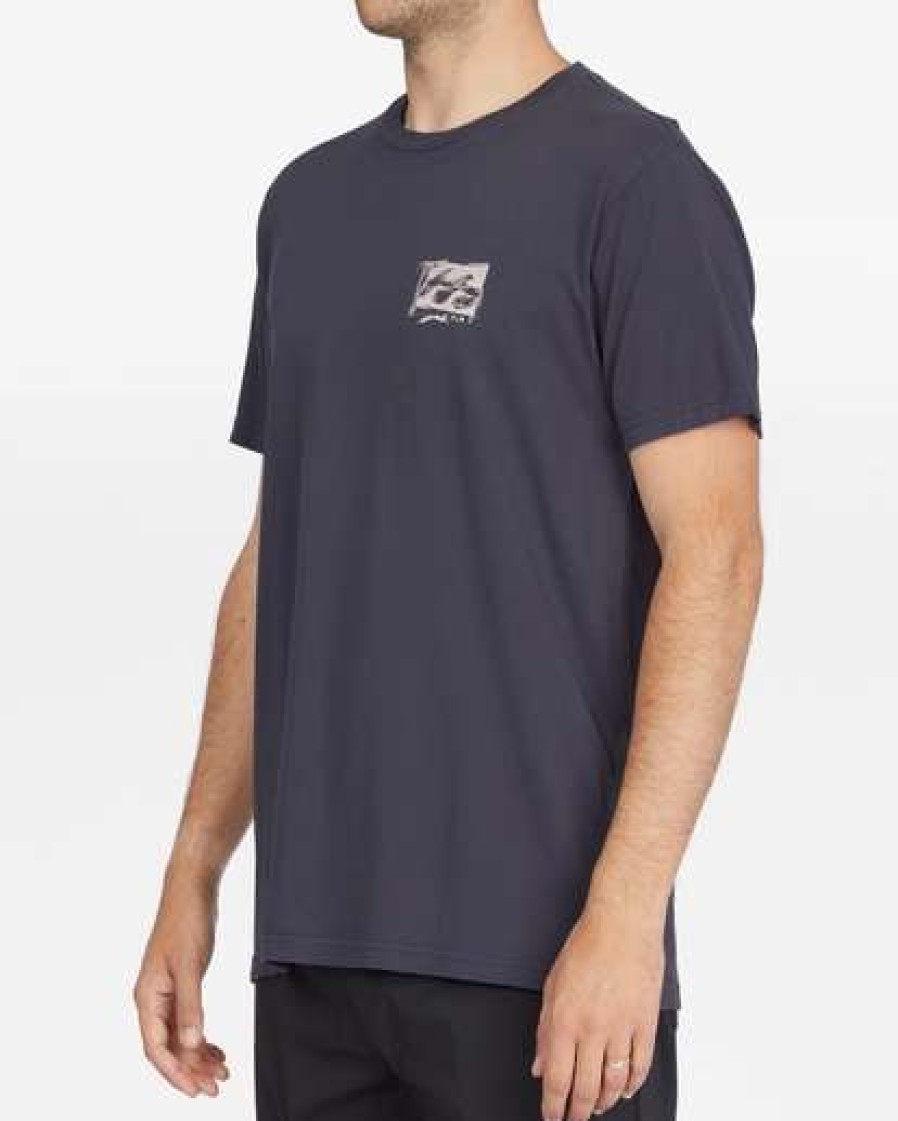 Tees * | Billabong Progression Wave Washed Short Sleeve T-Shirt Washed Black Washed Black (Waa)