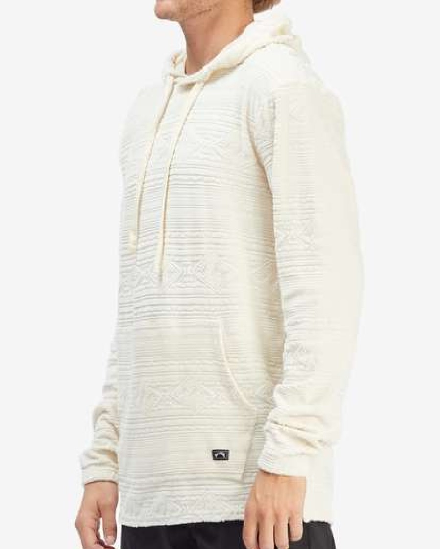 Hoodies & Fleece * | Billabong Flecker Jacquard Pullover Hoodie Natural Natural (Nat)