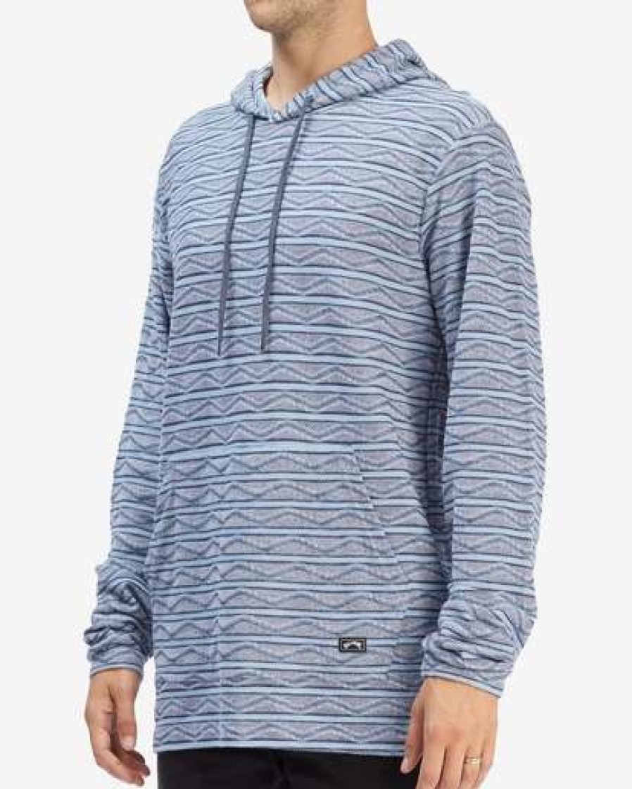 Clothing * | Billabong Flecker Lite Pullover Hoodie Denim Denim (Den)