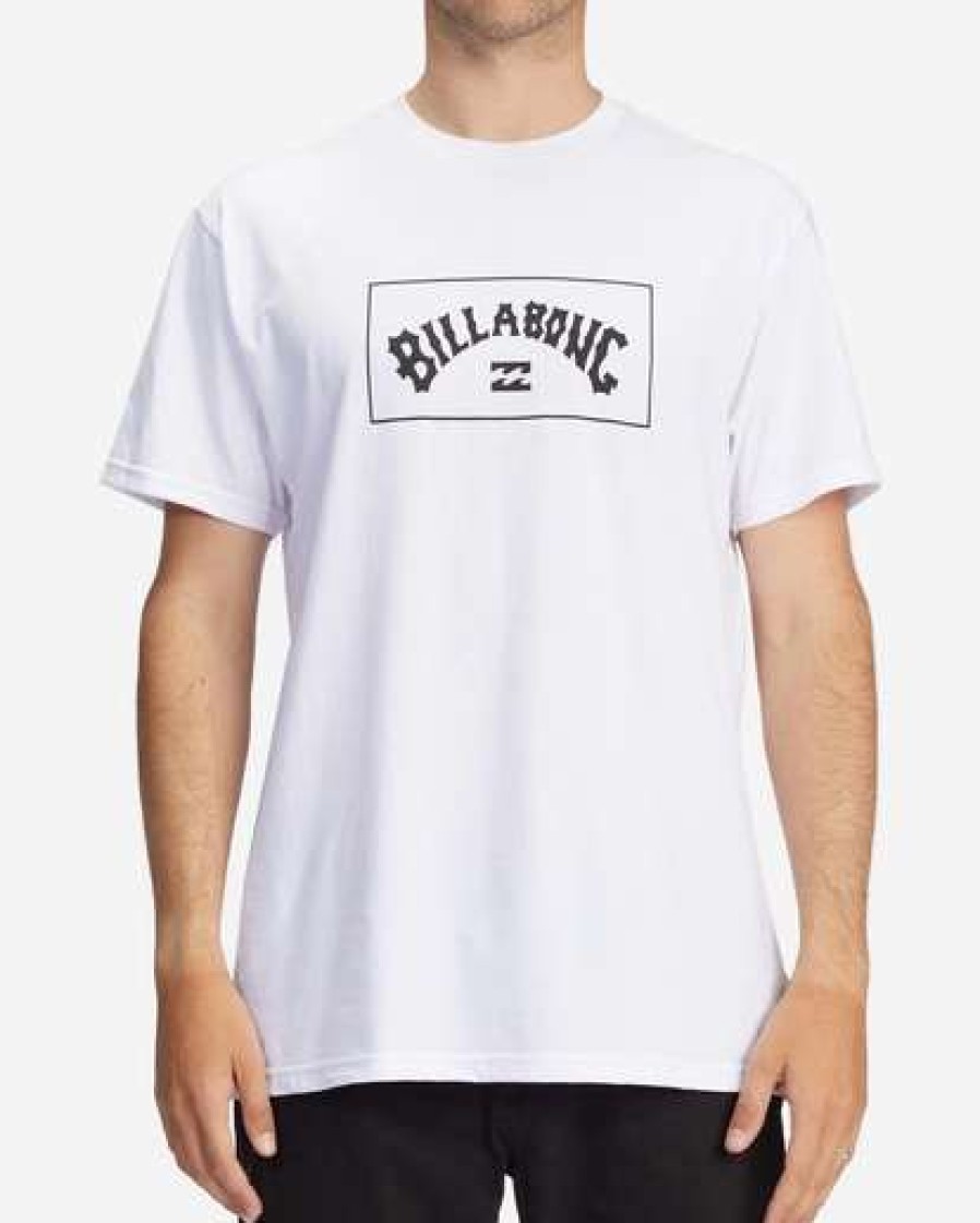 Tees * | Billabong Arch Wave Short Sleeve T-Shirt White