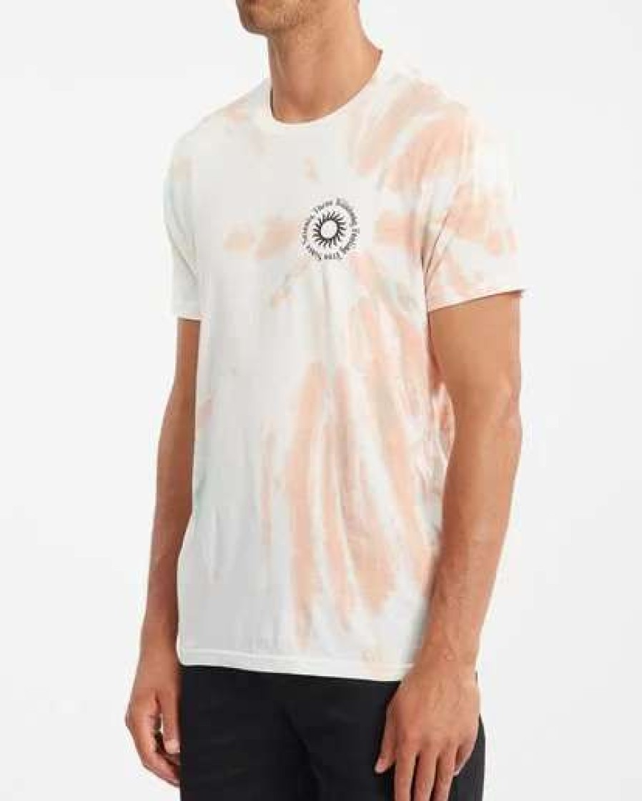 Tees * | Billabong Sunshine Tie-Dye Short Sleeve T-Shirt Off White Off White (Ofw)