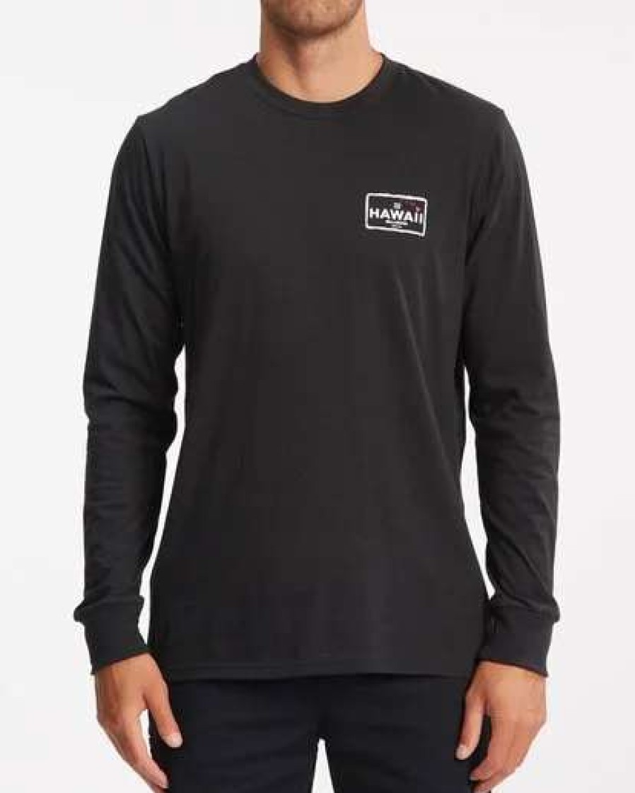 Tees * | Billabong Access Long Sleeve T-Shirt Black Black (Blk)