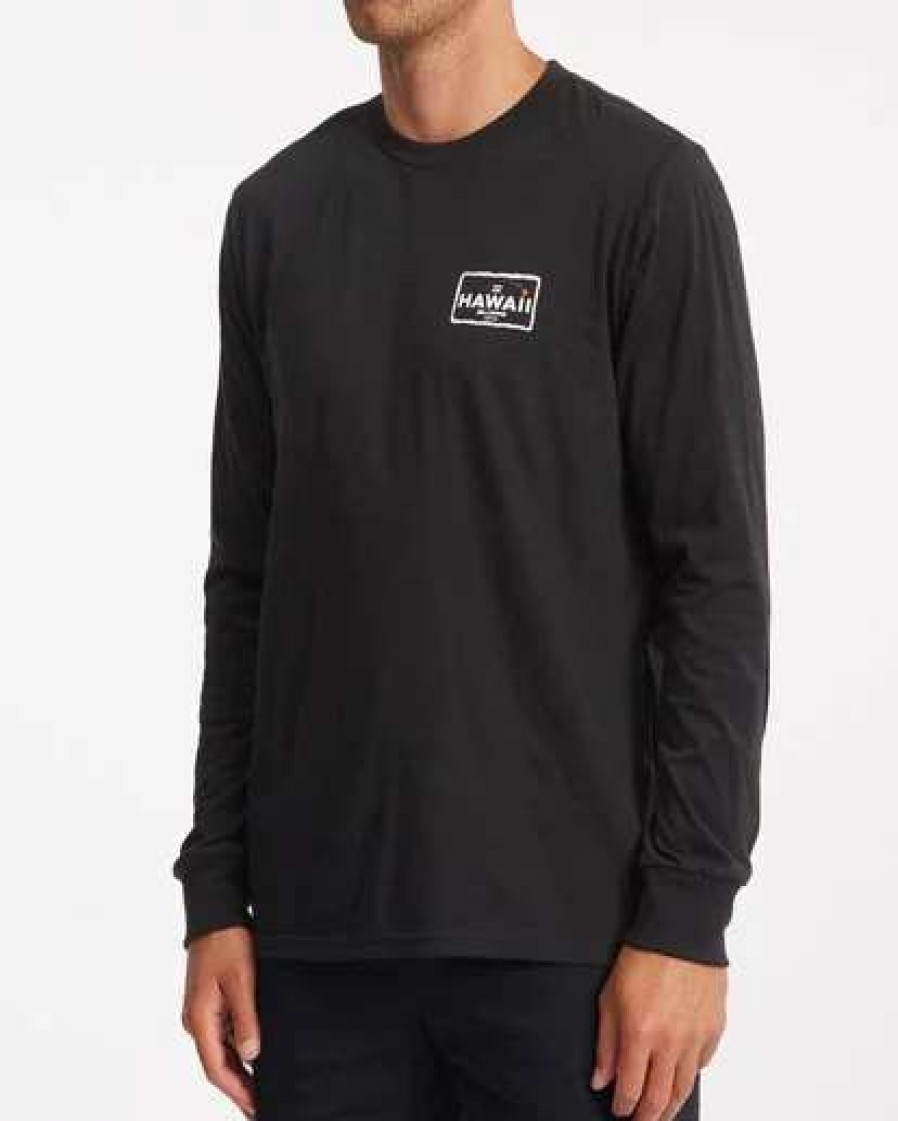 Tees * | Billabong Access Long Sleeve T-Shirt Black Black (Blk)