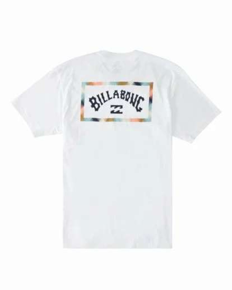 Clothing * | Billabong A/Div Arch Organic Short Sleeve T-Shirt White White (Wht)